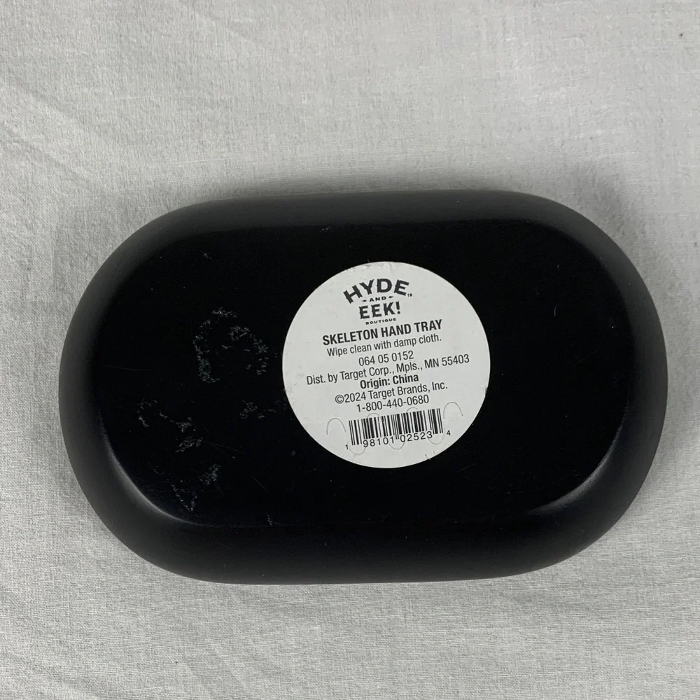 Skeleton Hand Soap Dish Black and White Home Decor Holiday